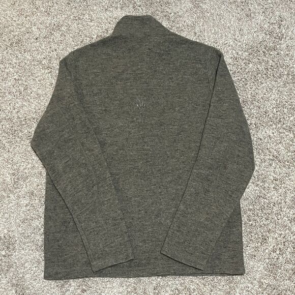 Ibex 1/2 Zip Sweater Men’s Large New Zealand Merino Wool Blend Brown USA - Picture 9 of 10